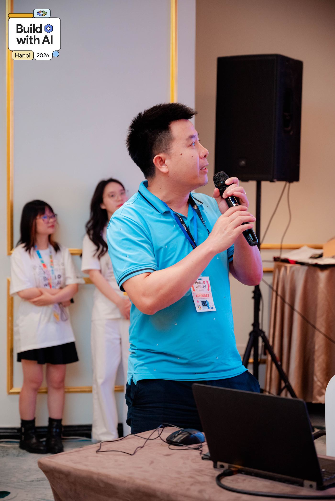 Tiep Pham speaking at Build with AI Hanoi 2026